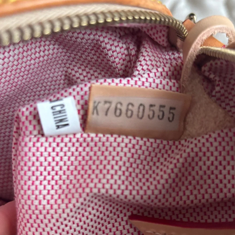 Dooney & Bourke Gray and Tan Logo Satchel